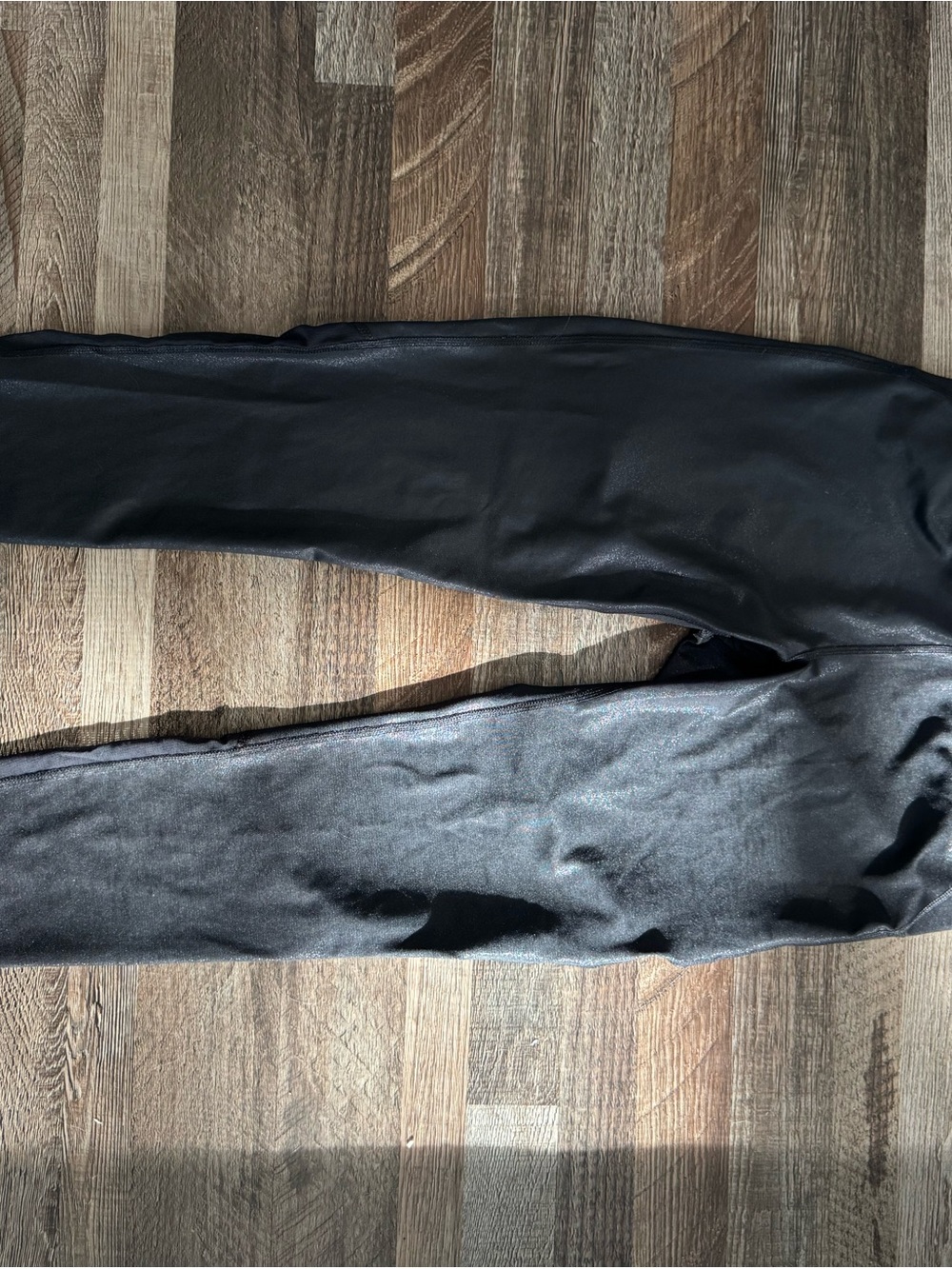 JoyLab Black Faux Leather-Look Leggings